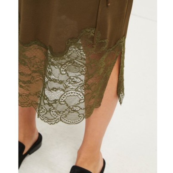 French Connection Rosemaria Lace Jersey Dress 4 - Picture 5 of 5